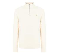 Farah - Men's Sweatshirt, Jim Organic Cotton Quarter Zip Sweatshirt, Cream, XXL