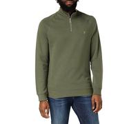 Farah - Men's Sweatshirt, Jim Organic Cotton Quarter Zip Sweatshirt, Vintage Green, S