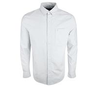 Farah Mens Thompson Oxford Shirt Long Sleeve Regular Fit White Large