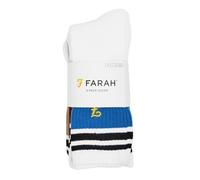 Farah Mens Vecho 5pk Sock A White 6-12