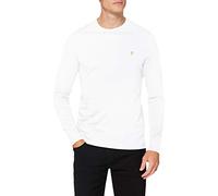 Farah Men's Worthington Long Sleeved T-Shirt, White, L