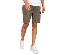 Farah Vintage Men's Crane Organic Cargo Shorts, Green, XL