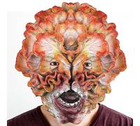 Farango Clicker Mask Last Us Halloween Head Mask Game Clickers Full Head Latex Mushroom Style Scary Horrible Overhead Mask for Adult
