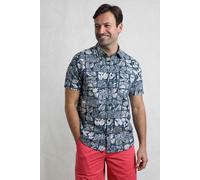 Faraway Cotton Printed Shirt Weird Fish Bright Blue M