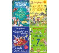 Faraway Tree & Blyton Classics Collection: 4-Book Set by Jacqueline Wilson & Enid Blyton (A New Adventure, Animal Stories, In Santa Claus's Castle, Stories for Seven-Year-Olds) - Paperback
