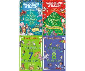Faraway Tree & Blyton Classics Collection: 4-Book Set by Jacqueline Wilson & Enid Blyton (A New Adventure, A Christmas Adventure, Stories for Seven-Year-Olds, Stories for Eight-Year-Olds) - Paperback