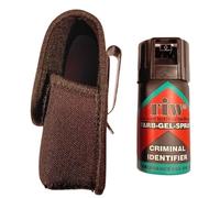 Farb-Gel Self-Defence Spray with Heavy-Duty Clip-On Holster. Dog Theft Deterrent & Personal Security Spray with Criminal ID Dye Marker. UK Legal. (1 x 40mL Unit + Holster)