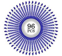 Farbely Personalized Pens Bulk with Name Free Engraving,Blue Custom Ballpoint Pen with Stylus,Text,logo Customized for Men Women Business,Graduation,Anniversaries Gift 96PCS