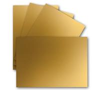 "FarbenFroh by GUSTAV NEUSER" 50 Single Cards DIN A6-10.5 x 14.8 cm 240 g/m² Gold Metallic Construction Cardboard Craft Paper Craft Cardboard Craft Cards Blank Postcards