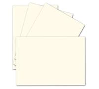 FarbenFroh by GUSTAV NEUSER 50 Single Cards DIN A6-10.5 x 14.8 cm 240 g/m² Vanilla/Cream Ribbed Cardboard Craft Paper Craft Cardboard Craft Cards Blank Postcards