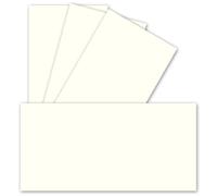 FarbenFroh by GUSTAV NEUSER 50 single cards DIN long - 9.9 x 21 cm - 240 g/m² - natural white - craft paper - cardboard - ideal for printing greeting cards and invitations