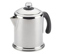 Farberware 47053 Classic Stainless Steel Yosemite 12-Cup Coffee Percolator, 12 Cup Coffee Maker, Silver