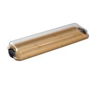 Farberware Faberware Large Build-A-Board Bamboo Serving Platter, Long Rectangle Portable Snack Box With Clear Bpa-Free Lid 17.5 X 56Cm