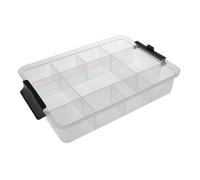 Farberware Large SnackleBox, 11 Snack Dividers, Plastic Board and Lid 30 x 40.5cm - Clear - Plastic - Serving Board