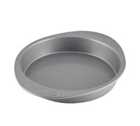 Farberware Nonstick Bakeware Baking Pan / Nonstick Cake Pan Round - 9 Inch Gray 1 Count (Pack of 1)