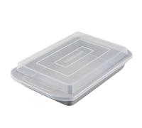 Farberware Nonstick Bakeware Baking Pan With Lid / Nonstick Cake Pan With Lid Rectangle - 9 Inch x 13 Inch Gray