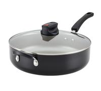 Farberware Smart Control Nonstick Jumbo Cooker/Saute Pan with Lid and Helper Handle 6 Quart Black