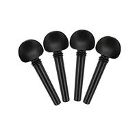 FarBoat 1/2 Violin Tuning Pegs Fiddle Ebony Violin Part Wooden Replacement for 1/2 Size Violin, 4Pcs