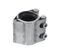 FarBoat 1 Pcs DN25 Pipe Repair Clamp 304 Stainless Steel Leak Sealer for 1/2 Inch Inner Diameter, Pipe Connectors for Plastic and Metal Pipes Use in Pipeline Repair, 1/2 Inch