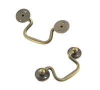 FarBoat 10Pcs Antique Bronze Bail Pull Handles (Hole Spacing 2.59in)