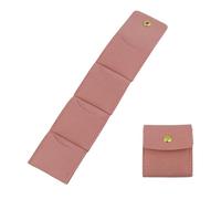 FarBoat 2 Pcs Leather Guitar Pick Holder, Variety Pack Bass Picks Storage Pouch Organizer, Leather Picks Bag Holds 4 Packs, Guitar Pick Holder Case Bag for Guitars Players, Pink