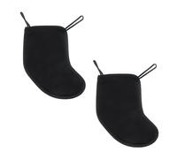 FarBoat 2 Pcs Violin Chinrest Pad 1/2 1/4 Cotton Chin Rest Cover Violin Shoulder to Practice Better, Black