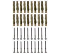 FarBoat 20 Pcs M8 Tree Shaped Steel Hollow Wall Anchor with Screws Carbon steel Heavy Duty Hollow Wall Anchors Metal Expansion Bolt for Concrete Walls Drywall, 0.36"/60mm