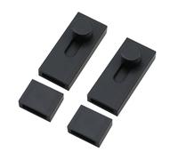FarBoat 2pcs Punch-Free Door Barrel Bolt Self-Adhesive French Door Lock Sliding Door Latch Home Security Additional Lock (3.23-Inch Matte Black), JS2309103262