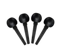 FarBoat 4/4 Violin Tuning Pegs Fiddle Ebony Violin Part Wooden Replacement for 4/4 Size Violin, 4Pcs