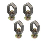 FarBoat 4 Pcs Direct Burial Ground Rod Clamp Copper Grounding Rods Clamps for 5/8 Inch, A Type Brass Wire Clip for Electrical Grounding System Connections, 5/8 Inch