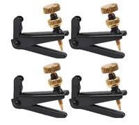 FarBoat 4Pcs Cello Fine Tuners for 3/4 4/4 Cello String Adjusting (Black)