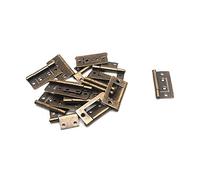 FarBoat H-Shaped Movable Antique Bronze Iron Hinge with a Hinge Inside and 4 Holes for Heavy Furniture, Pack of 20