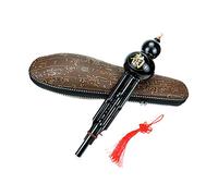 FarBoat Hulusi C Key Chinese Traditional Instrument Gourd Flute Cucurbit Woodwind with Chinese Knot, Carrying Case for Beginners
