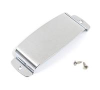 FarBoat Pickup Cover Replacement Part with Screws for Jazz Bass Guitar(Silver)