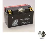 farbrothersonline COMPATIBLE WITH HONDA CBR F 650 dal 2014 al 2016 MIDAC YTZ10S-BS BATTERY ALREADY READY FOR INSTALLATION FULL CHARGE 8.6 AH 12V ITALIAN 150X87X93MM