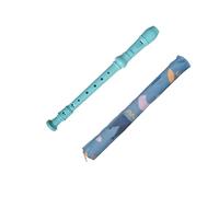 Farcaya Soprano Recorder Instrument for Boys and Girls Beginners German Style C Key 8 Hole Descant Recorder Music with Clean Rod Storage Case (Light Blue)