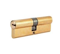 FarDeer Brass 45/45 Euro Cylinder Lock (90mm), Euro Door Barrel Lock with 8 Keys, Advanced Security, Including Temporary Security Key, Anti-Bump, Anti-Drill and Anti-Pick