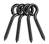 FARDEER Eye Shape Screws Metal Hook,3.27 in Eye Screws for Wood, Anti-Rust Sturdy Hammock Hooks for Swings Chair,Securing Cables Wires, Sturdy Hanging Hooks for Indoor & Outdoor Use (M7.5*83mm * 5pcs)