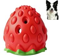 FARDEER Strawberry Interactive Dog Toys，Pets Dog Treat Toys，Slow Feeder Function，Pet Brain Training & Entertainment，Multifunctional Teeth Cleaning and Gum Massage