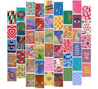 Fardes Indie Room Decor - Trippy & Preppy Wall Collage Kit for Teen Girls' Bedroom