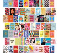 Fardes Indie Wall Decor for Teen Girls Bedroom - 70pcs Indie Wall Collage Kit Aesthetic Pictures, Eclectic Room Decor