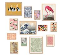 Fardes Maximalist Wall Art Set - Colorful Eclectic Gallery Wall decor for Boho Room