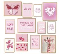 Fardes Preppy Room Decor: Aesthetic Pictures for Teen Girls' Bedroom, Inspirational Cute and Preppy Gifts, Motivational Wall Decor