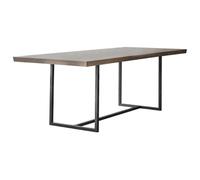 fardon wooden rectangular dining table in grey and oak