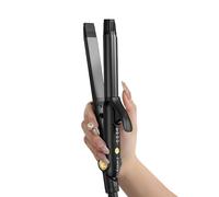 Farery Mini Hair Straightener, 25MM Mini Curling Iron Travel Size with 4 Adjustable Temp, Ceramic Hair Curler with Keratin & Argan Oil Infuse, 2 in 1 Mini Straightener for Short Hair, Dual Voltage