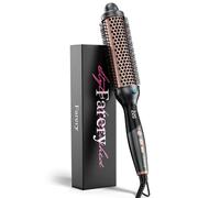Farery Thermal Brush Extra Long Barrel, 38mm Hot Brush Curling Wand for Big Bouncy Curls, Non-Blowing Heated Round Brush, Ceramic Curling Wand for Medium & Long Hair, 9 Adjustable Temps, Dual Voltage