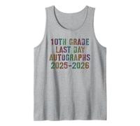 Farewell 10th Grade Last Day 2026 Batch Autograph Memories Tank Top
