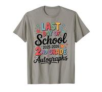 Farewell 2nd Grade Last Day 2026 Batch Autograph Throwback T-Shirt