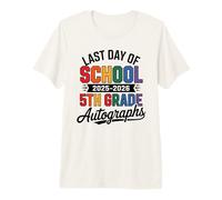 Farewell 5th Grade Last Day 2026 Batch Autograph DIY Art Premium T-Shirt