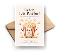 Farewell Card Funny "Du bist der Knaller A6" Folding Card + Envelope